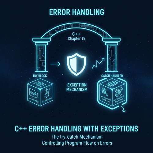Chapter 18: C++ Error Handling with Exceptions — The try-catch Mechanism