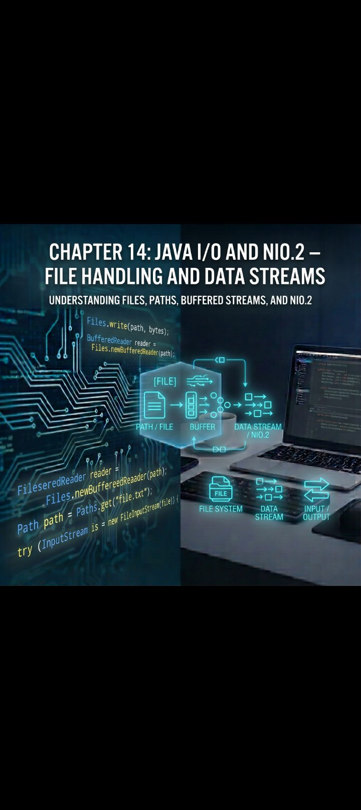 Chapter 14: Java I/O and NIO.2 – File Handling and Data Streams